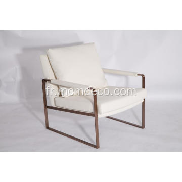 Chaise longue en acier inoxydable Zara moderne